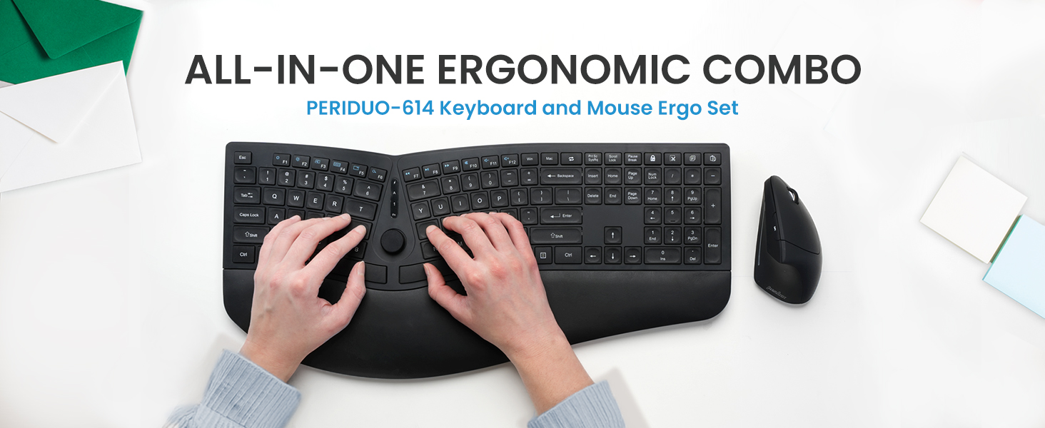 Amazon.com: Perixx Periduo-614US, Wireless Quiet Ergonomic